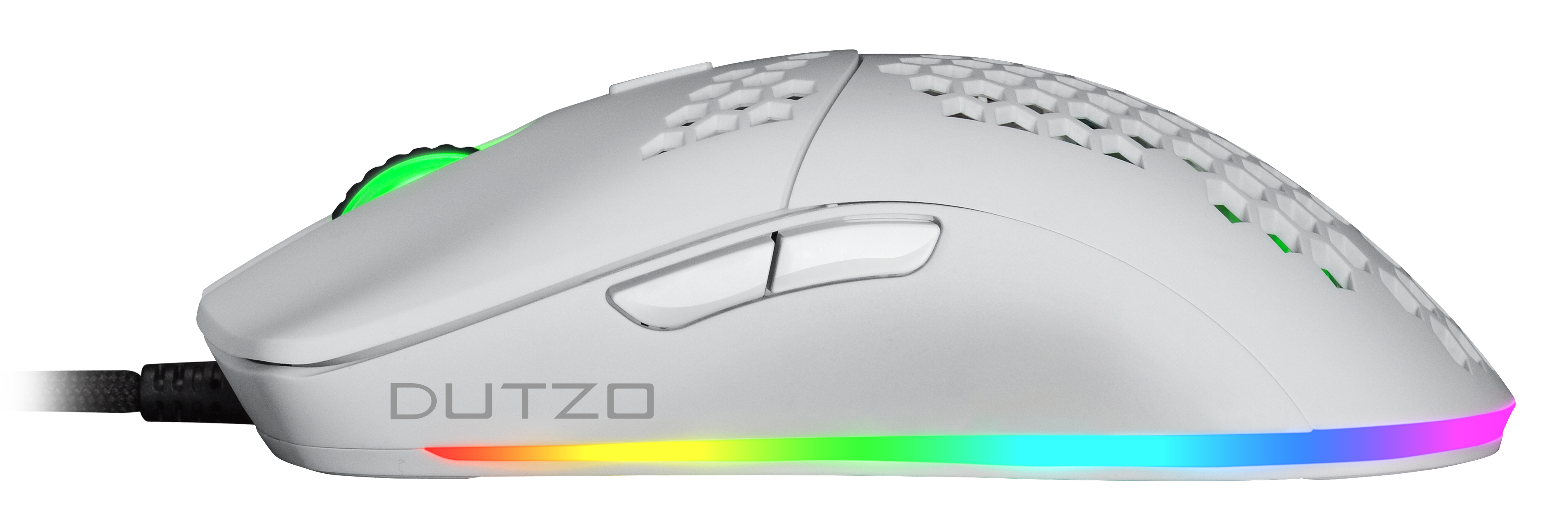 DUTZO Keiryo RGB - Matt White - Gaming Mouse