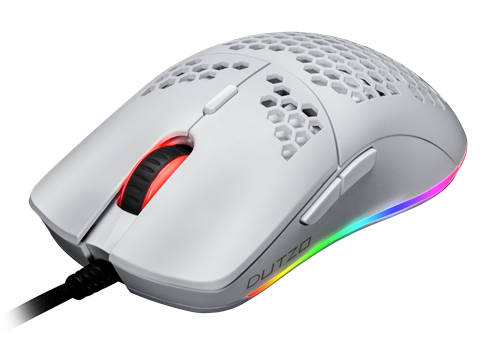DUTZO Keiryo RGB - Matt White - Gaming Mouse